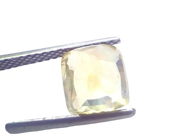 5.01 Ct IGI Certified Unheated Untreated Natural Ceylon Yellow Sapphire