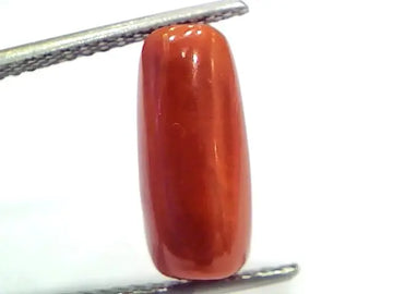 5.10 Ct 8.5 Ratti Natural Untreated Italian Red Coral Moonga Gems