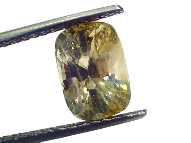 5.02 Ct IGI Certified Unheated Untreated Natural Ceylon Yellow Sapphire - Venus Gems