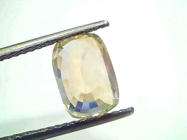 5.02 Ct IGI Certified Unheated Untreated Natural Ceylon Yellow Sapphire - Venus Gems