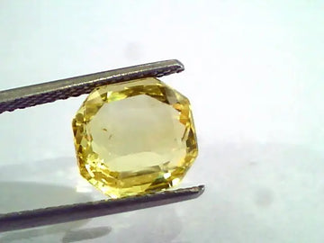 5.03 Ct Unheated Untreated Natural Ceylon Yellow Sapphire Gemstone