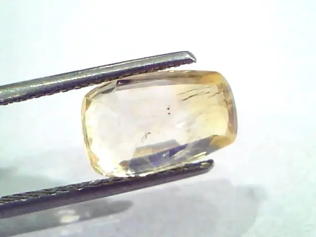 5.08 Ct Unheated Untreated Natural Ceylon Yellow Sapphire Gemstone
