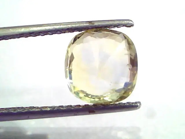 5.03 Ct 8.38 Ratti Unheated Untreated Natural Ceylon Yellow Sapphire