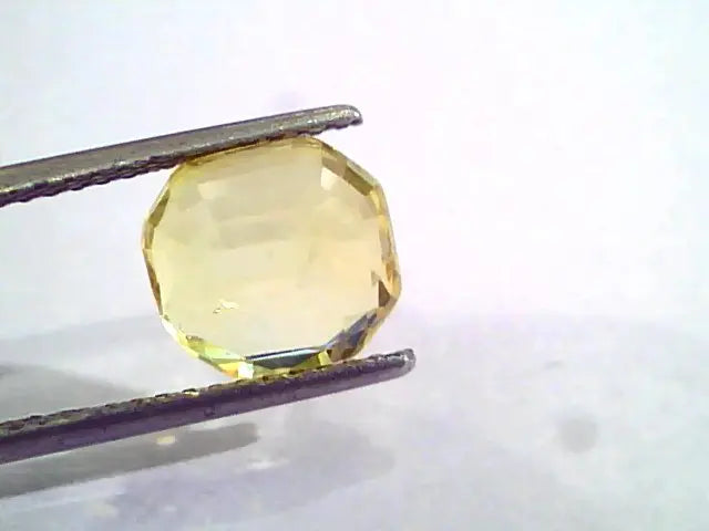 5.03 Ct Unheated Untreated Natural Ceylon Yellow Sapphire Gemstone