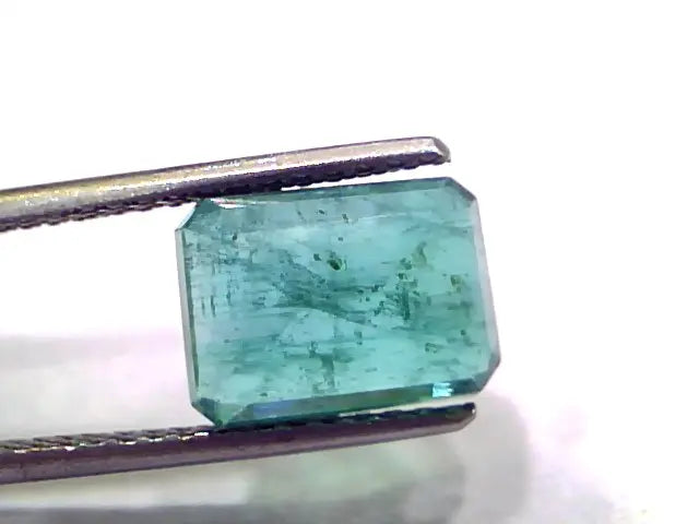 5.04 Ct GII Certified Untreated Natural Zambian Emerald Gemstone