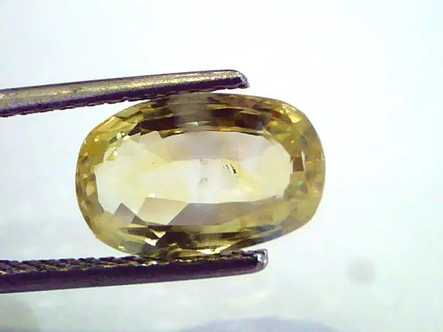 5.04 Ct Unheated Untreated Natural Ceylon Yellow Sapphire Pukhraj
