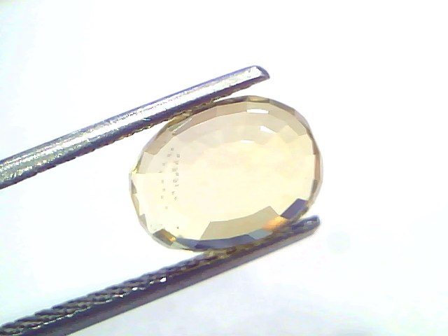 5.04 Ct IGI Certified Unheated Natural Ceylon Yellow Sapphire Pukhraj – 5.53 Ratti