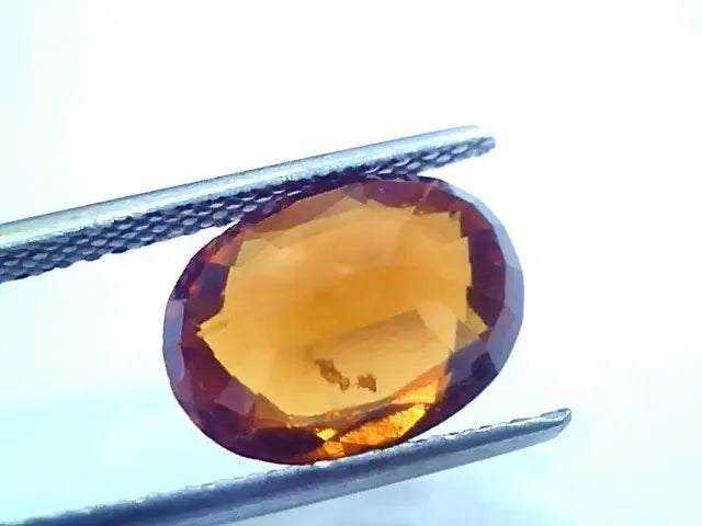 5.06 Ct Untreated Natural Ceylon Gomedh/Hessonite Gemstone - Venus Gems