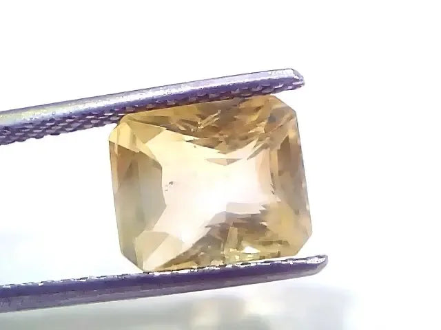 5.05 Ct IGI Certified Unheated Untreated Natural Ceylon Yellow Sapphire - Venus Gems