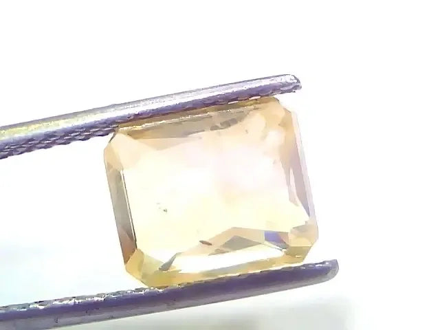 5.05 Ct IGI Certified Unheated Untreated Natural Ceylon Yellow Sapphire - Venus Gems
