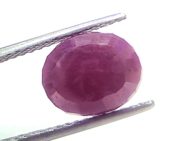 5.05 Ct Certified Unheated Untreated Natural New Burma Ruby 5.54 Ratti Manik