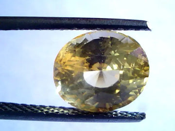 5.06 Ct Unheated Untreted Natural Ceylon Yellow Sapphire Pukhraj