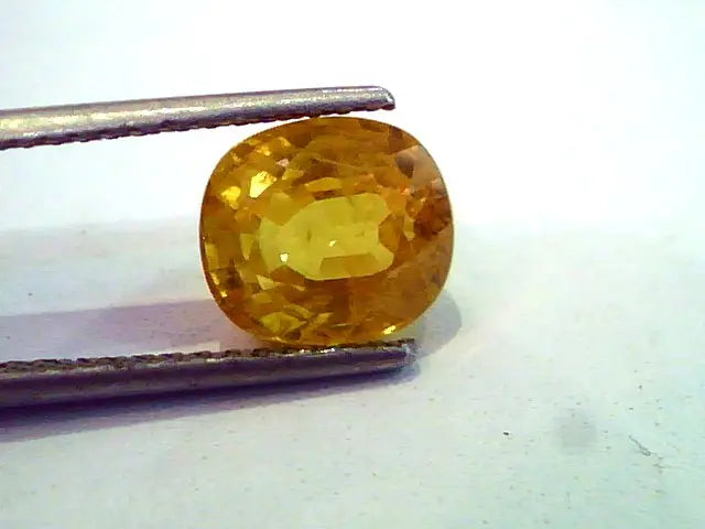 5.06 Ct Natural Premium Bangkok Yellow Sapphire/Pukhraj Heated