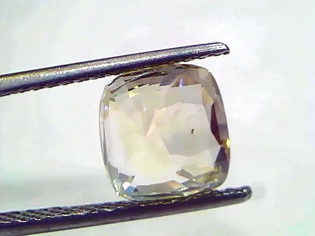 5.06 Ct IGI Certified Unheated Untreated Natural Ceylon Yellow Sapphire