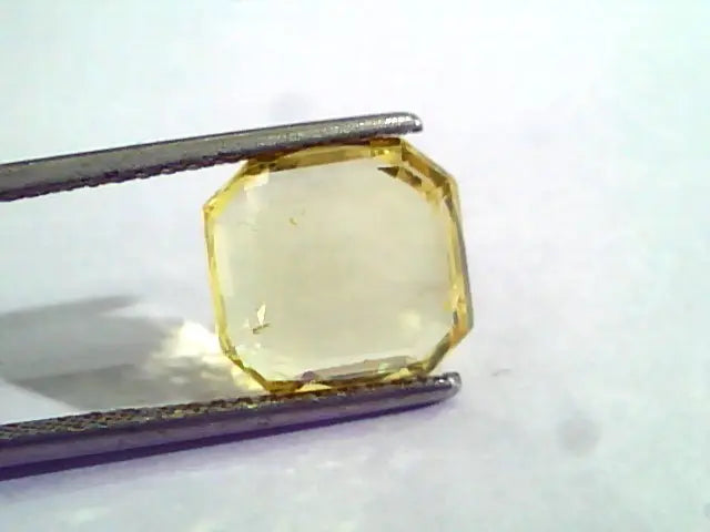 5.07 Ct Unheated Untreated Natural Ceylon Yellow Sapphire Gemstone