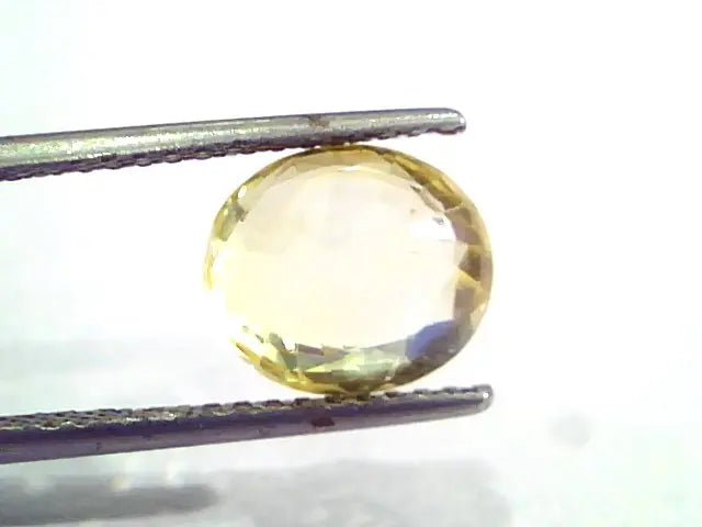 5.07 Ct IGI Certified Unheated Untreated Natural Ceylon Yellow Sapphire