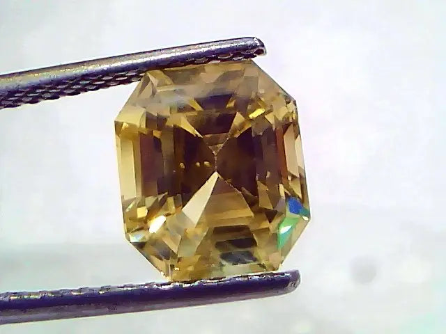 5.08 Ct IGI Certified Unheated Untreated Natural Ceylon Yellow Sapphire AAA