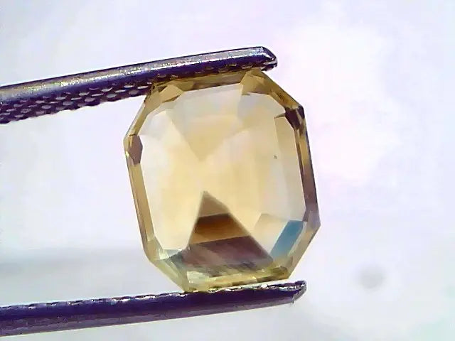 5.08 Ct IGI Certified Unheated Untreated Natural Ceylon Yellow Sapphire AAA