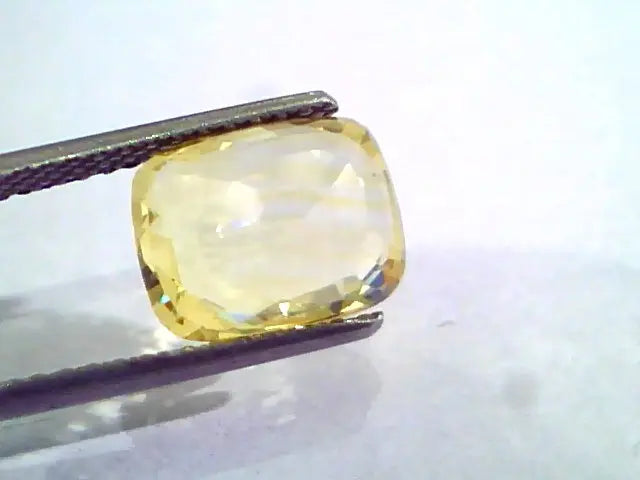 5.08 Ct Unheated Untreated Natural Ceylon Yellow Sapphire Gemstone