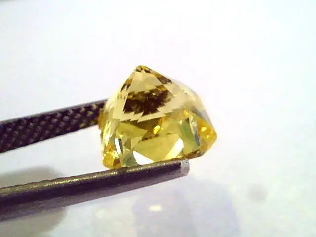 5.08 Ct Unheated Untreated Radiant Cut Natural Ceylon Yellow Sapphire