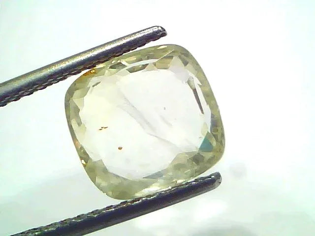 5.15 Ct Certified Unheated Untreated Natural Ceylon Yellow Sapphire - Venus Gems