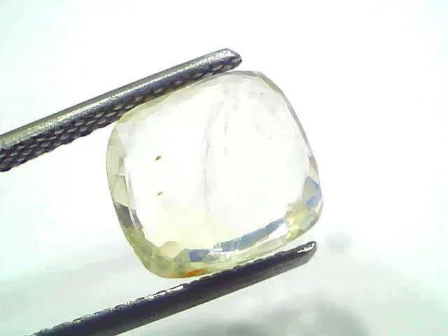 5.15 Ct Certified Unheated Untreated Natural Ceylon Yellow Sapphire - Venus Gems