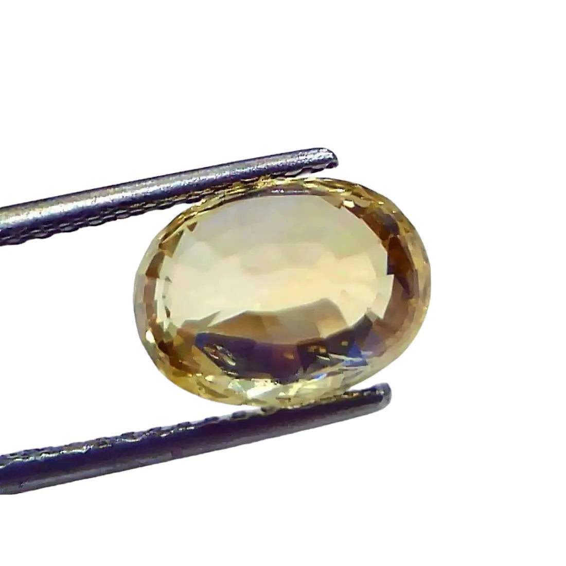 5.12 Ct IGI Certified Unheated Untreated Natural Ceylon Yellow Sapphire