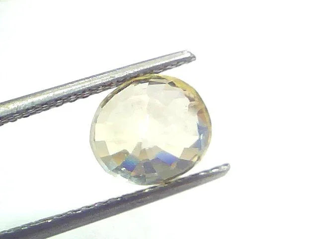 5.15 Ct IGI Certified Unheated Untreated Natural Ceylon Yellow Sapphire - Venus Gems
