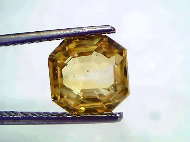 5.16 Ct IGI Certified Unheated Untreated Natural Ceylon Yellow Sapphire AAA