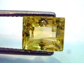 5.16 Ct Unheated Untreted Natural Ceylon Yellow Sapphire AAA