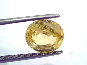 5.17 Ct 8.61 Ratti Unheated Untreated Natural Ceylon Yellow Sapphire