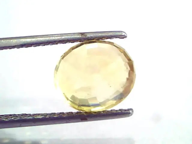 5.17 Ct 8.61 Ratti Unheated Untreated Natural Ceylon Yellow Sapphire