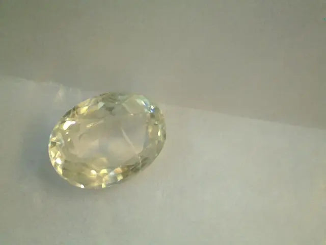 5.18 Carat Unheated Untreated Natural White Sapphire From Ceylon