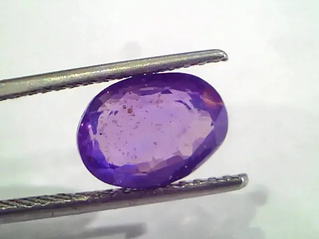 5.17 Ct Unheated Untreated Natural Violet Blue Sapphire Khooni Neelam - Venus Gems