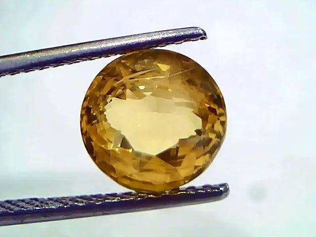 5.19 Ct IGI Certified Unheated Untreated Natural Ceylon Yellow Sapphire AA