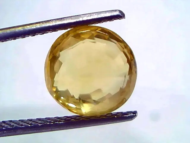 5.19 Ct IGI Certified Unheated Untreated Natural Ceylon Yellow Sapphire AA