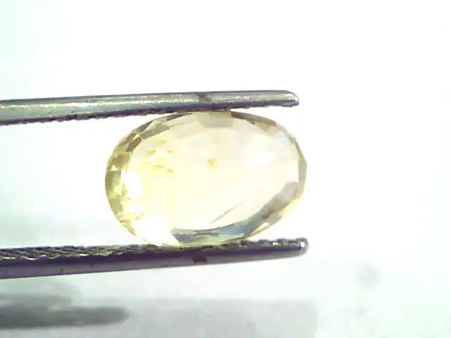 5.21 Ct IGI Certified Unheated Untreated Natural Ceylon Yellow Sapphire
