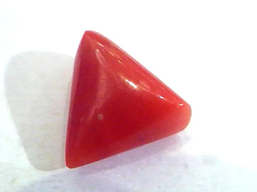 5.20 Carat Untreated Natural Triangle Italian Red Coral/Moonga