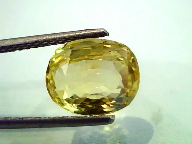 5.25 Ct Unheated Natural Ceylon Yellow Sapphire/Pukhraj *IGI*