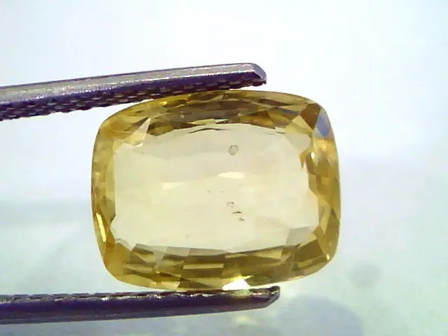 5.24 Ct IGI Certified Unheated Untreated Natural Ceylon Yellow Sapphire