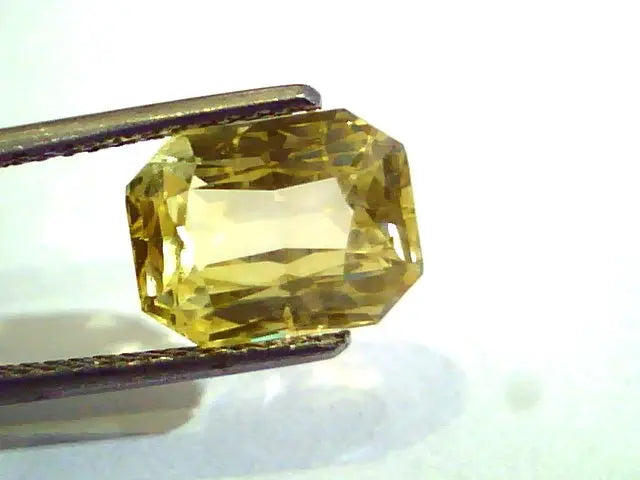 5.21 Ct Unheated Untreated Natural Ceylon Yellow Sapphire/Pukhraj AA