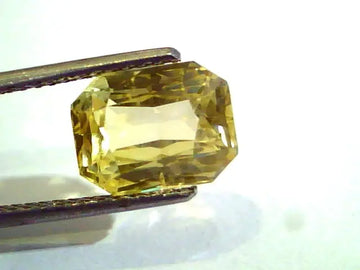 5.21 Ct Unheated Untreated Natural Ceylon Yellow Sapphire/Pukhraj AA