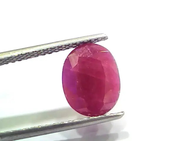 5.25 Ct Certified Unheated Untreated Natural New Burma Ruby