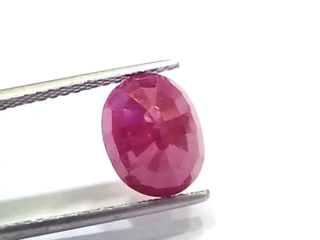 5.25 Ct Certified Unheated Untreated Natural New Burma Ruby
