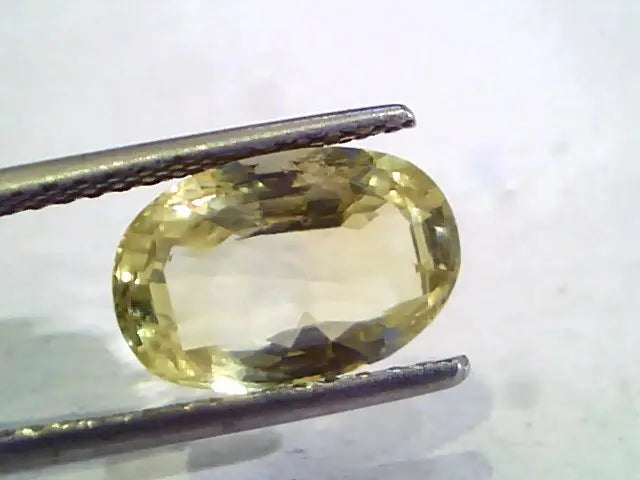 5.24 Ct 8.5 Ratti Unheated Untreated Natural Ceylon Yellow Sapphire