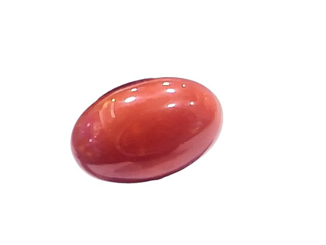 5.28 Ct 5.86 Ratti Natural Untreated Italian Red Coral Moonga AAAAA