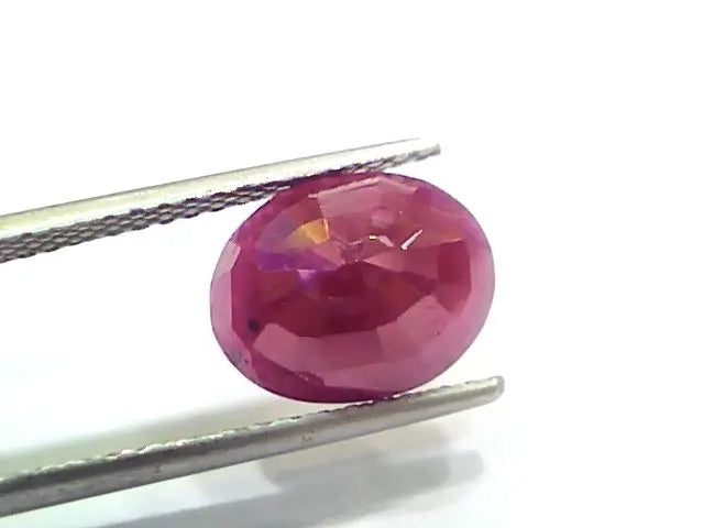 5.29 Ct Certified Unheated Untreated Natural New Burma Ruby