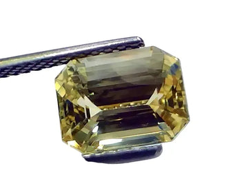5.28 Ct GII Certified Unheated Untreated Natural Ceylon Yellow Sapphire AAA - Venus Gems