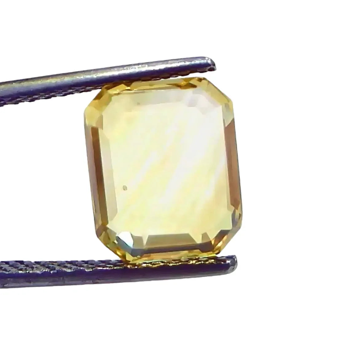 5.28 Ct IGI Certified Unheated Untreated Natural Ceylon Yellow Sapphire AAA - Venus Gems