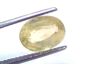 5.28 Ct Certified Unheated Natural Ceylon Yellow Sapphire Pukhraj – 5.80 Ratti
